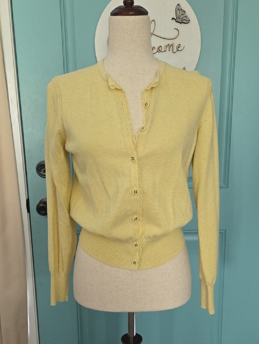 CAbi Sunny Confetti Cotton Lightweight Cardigan